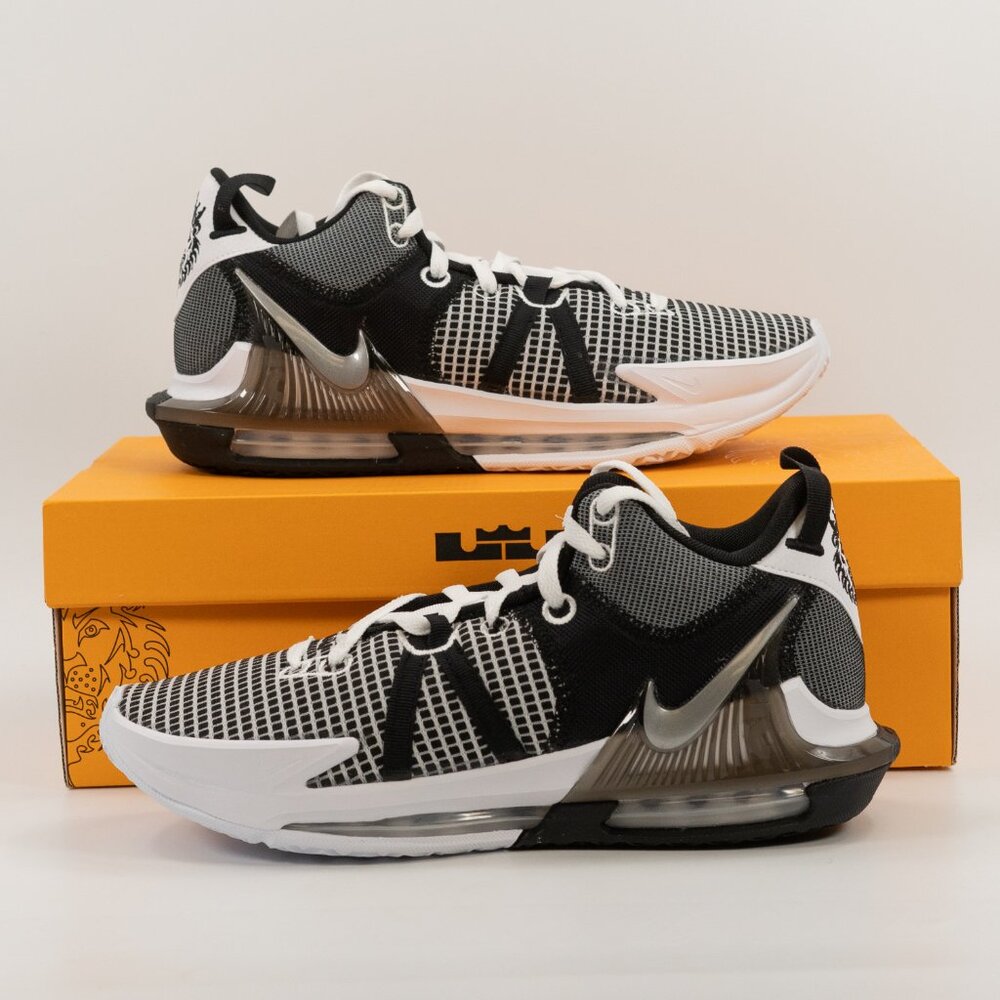 Nike LeBron Witness 7 'White Black' DM1123-100 Basketball size 9.5 - Picture 8 of 9